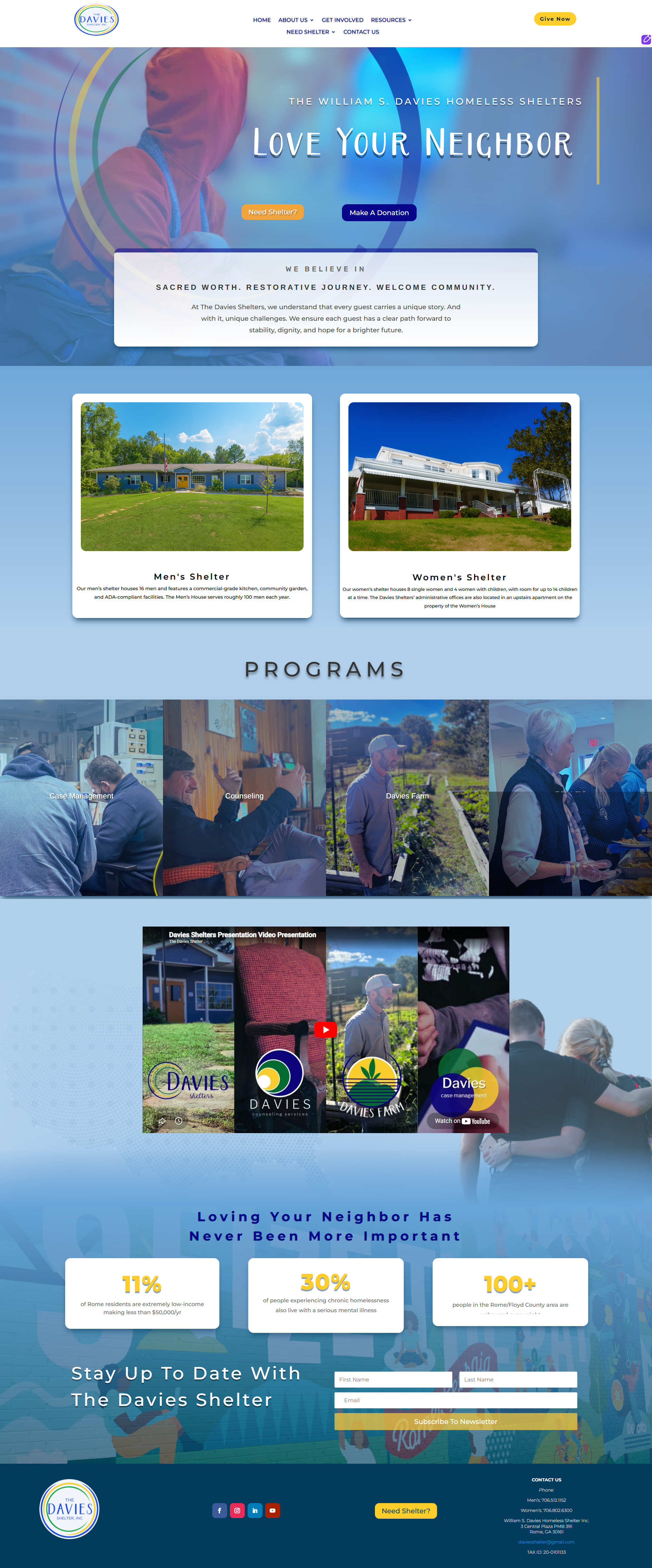 Davies Shelters Homepage